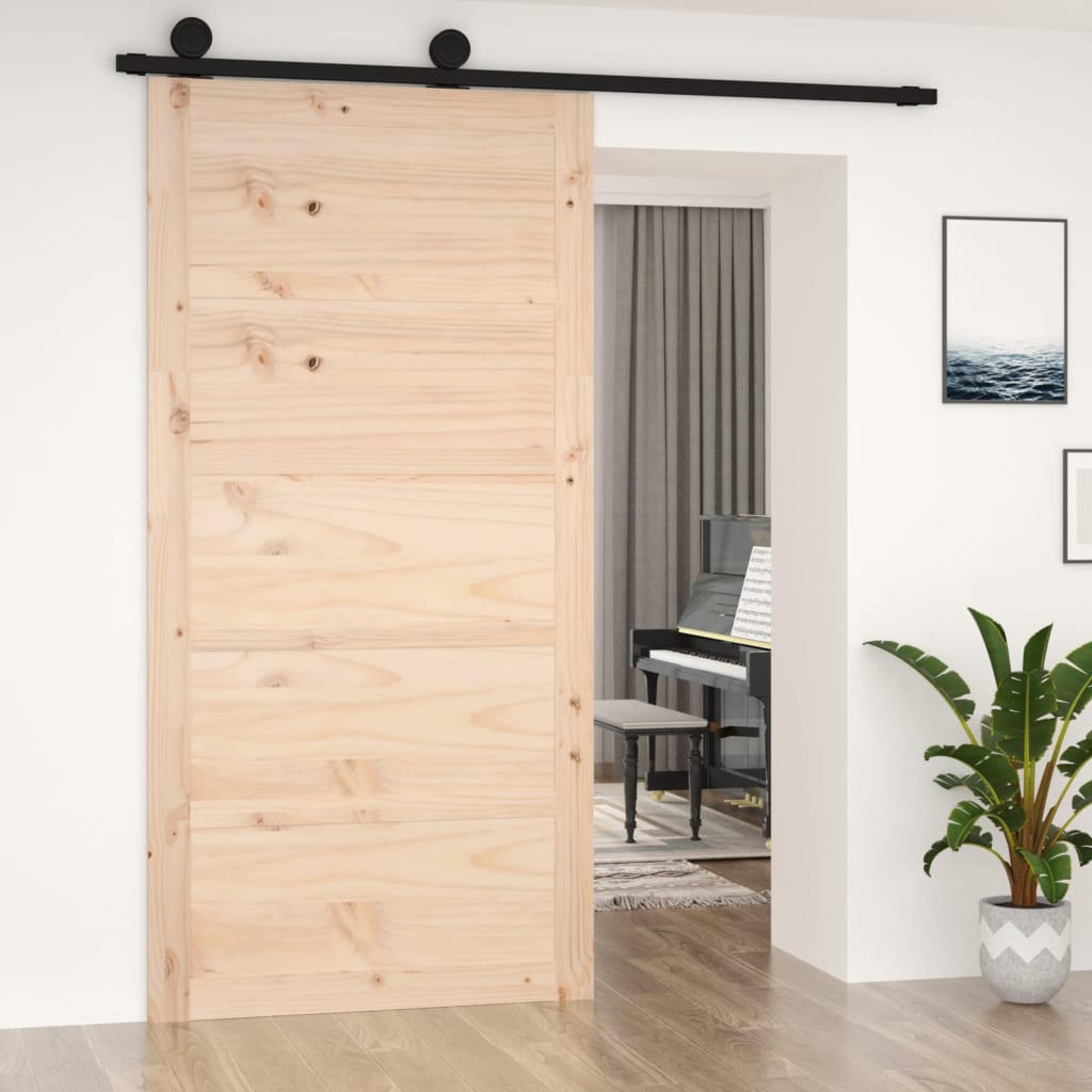 Porta del Granaio 100x1,8x204,5 cm in Legno Massello di Pino