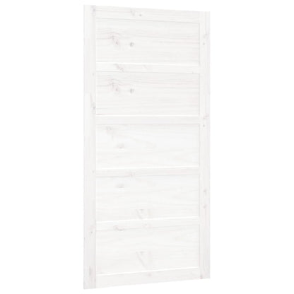 Porta del Granaio Bianca 100x1,8x204,5cm Legno Massello di Pino
