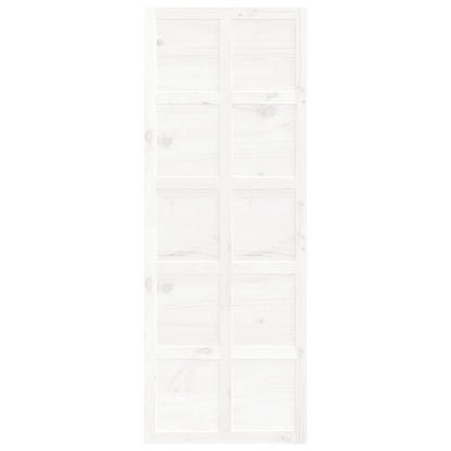 Porta del Granaio Bianca 80x1,8x214 cm Legno Massello di Pino