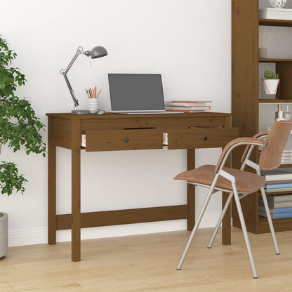 Scrivania con Cassetti Ambra 100x50x78 cm Legno Massello Pino