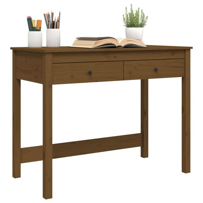 Scrivania con Cassetti Ambra 100x50x78 cm Legno Massello Pino