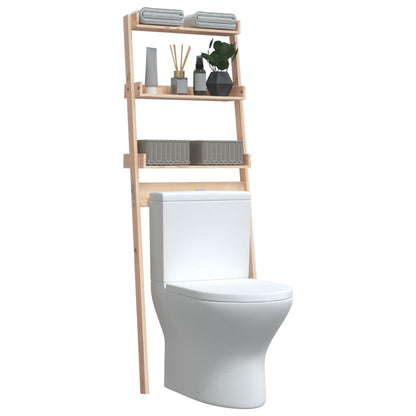 Rastrelliera da Bagno 63,5x32x179 cm in Legno Massello di Pino