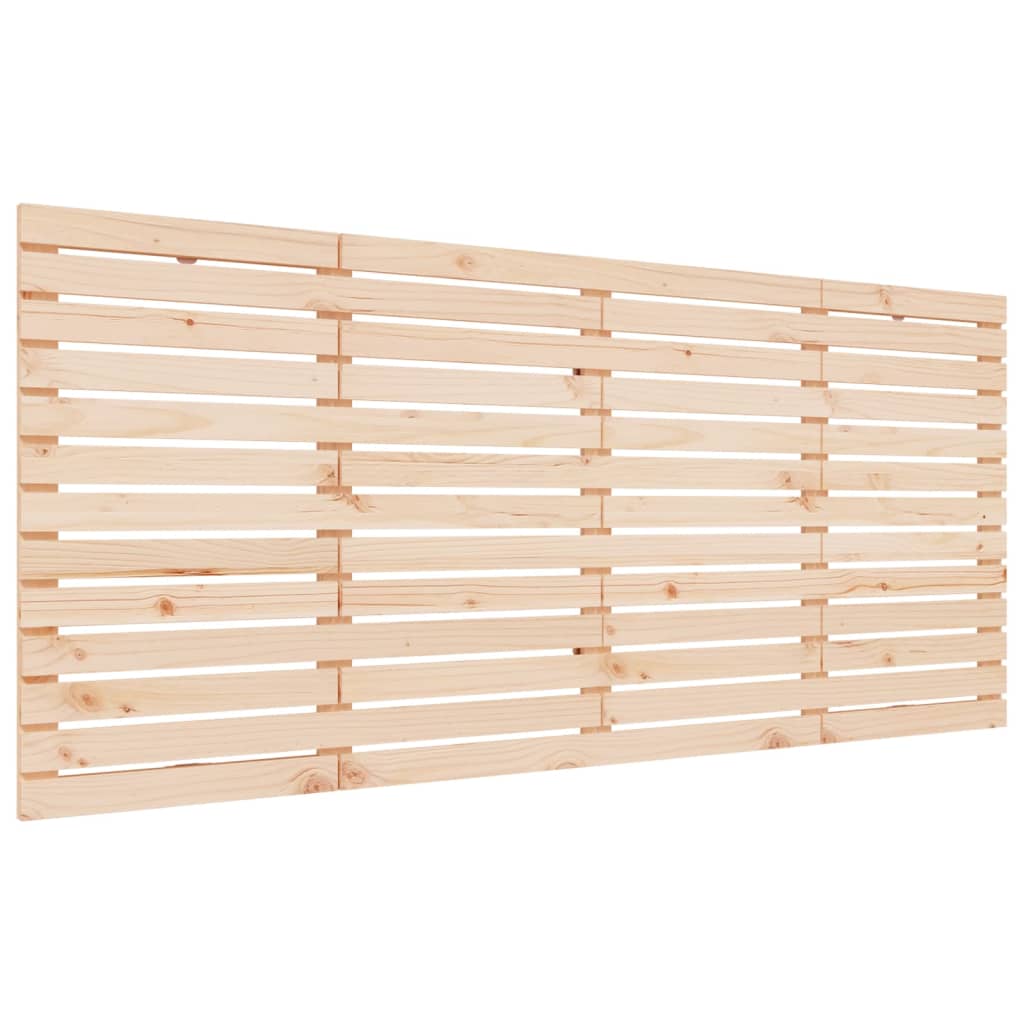 Testiera da Parete 206x3x91,5 cm in Legno Massello di Pino
