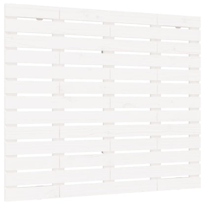 Testiera da Parete Bianca 96x3x91,5 cm Legno Massello di Pino