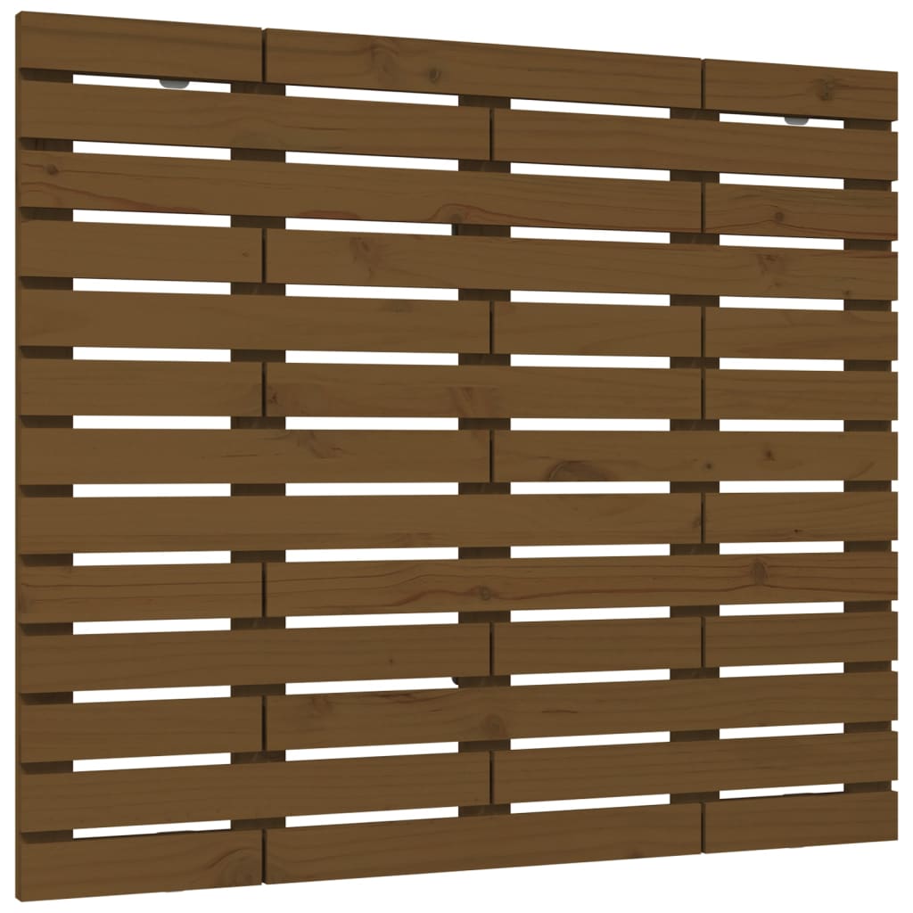 Testiera da Parete Ambra 96x3x91,5 cm in Legno Massello di Pino