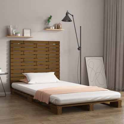 Testiera da Parete Ambra 96x3x91,5 cm in Legno Massello di Pino