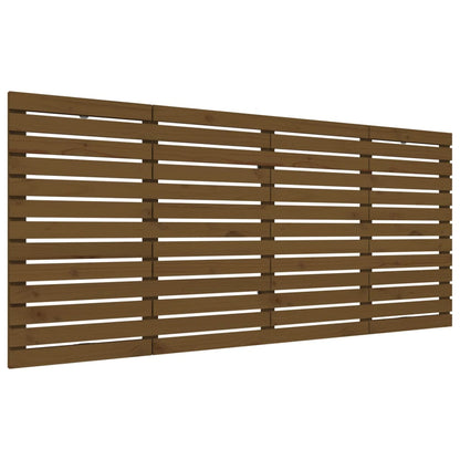 Testiera da Parete Ambra 156x3x91,5cm in Legno Massello di Pino