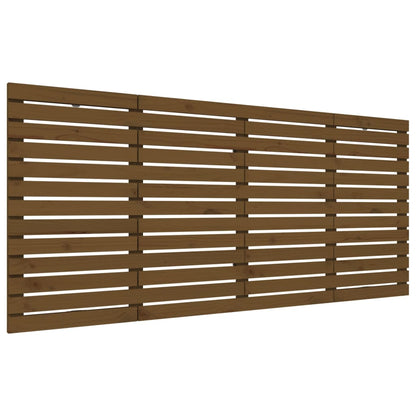 Testiera da Parete Ambra 166x3x91,5cm in Legno Massello di Pino