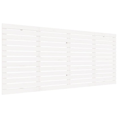 Testiera da Parete Bianca 186x3x91,5 cm Legno Massello di Pino
