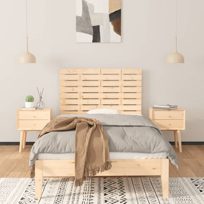 Testiera da Parete 106x3x63 cm in Legno Massello di Pino