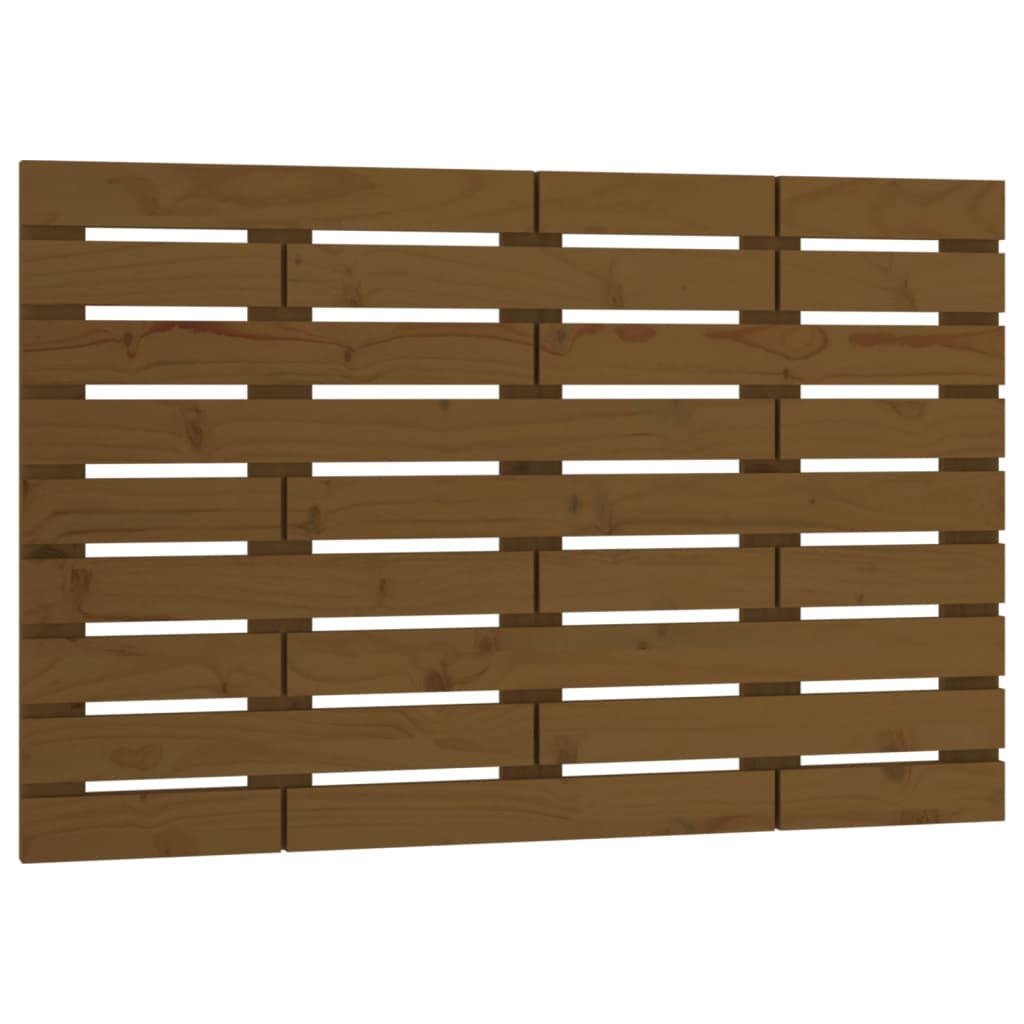 Testiera da Parete Ambra 106x3x63 cm in Legno Massello di Pino