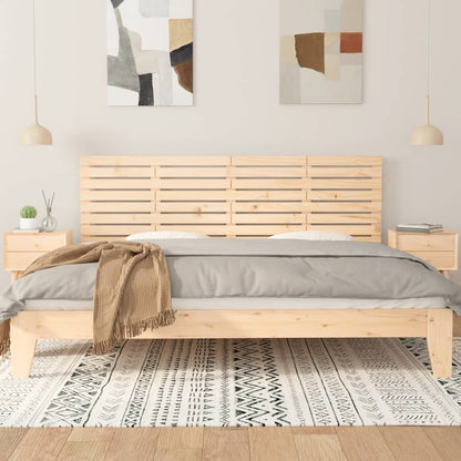 Testiera da Parete 206x3x63 cm in Legno Massello di Pino