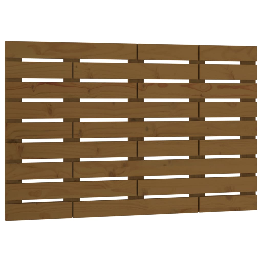 Testiera da Parete Ambra 96x3x63 cm in Legno Massello di Pino
