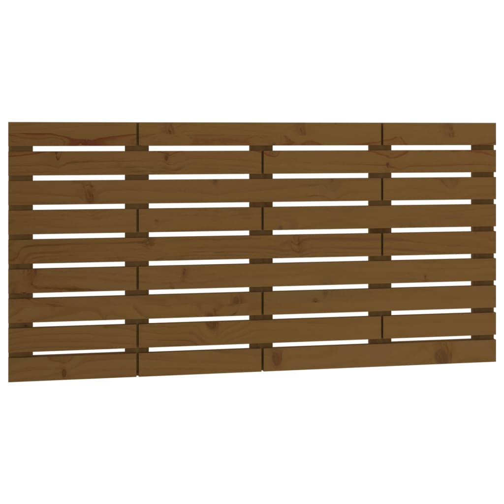 Testiera da Parete Ambra 126x3x63 cm in Legno Massello di Pino