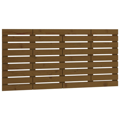 Testiera da Parete Ambra 126x3x63 cm in Legno Massello di Pino