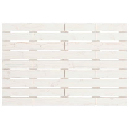 Testiera da Parete Bianca 81x3x63 cm in Legno Massello di Pino