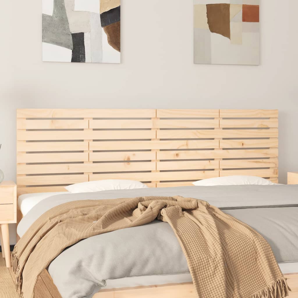 Testiera da Parete 166x3x63 cm in Legno Massello di Pino