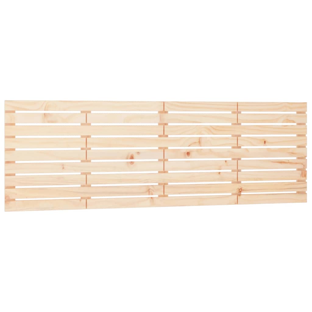 Testiera da Parete 186x3x63 cm in Legno Massello di Pino