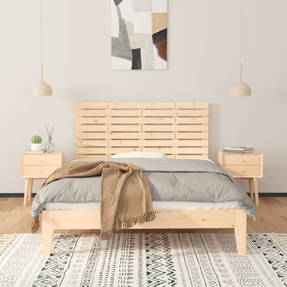 Testiera da Parete 141x3x63 cm in Legno Massello di Pino