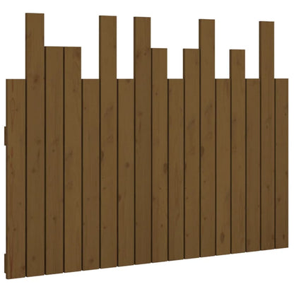 Testiera da Parete Ambra 108x3x80 cm in Legno Massello di Pino
