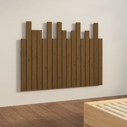 Testiera da Parete Ambra 108x3x80 cm in Legno Massello di Pino