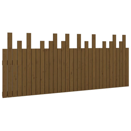 Testiera da Parete Ambra 204x3x80 cm in Legno Massello di Pino