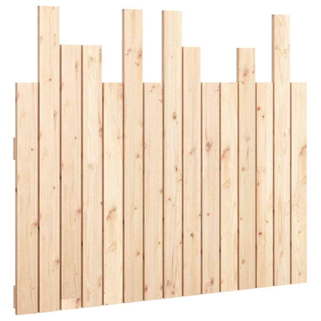Testiera da Parete 95,5x3x80 cm in Legno Massello di Pino