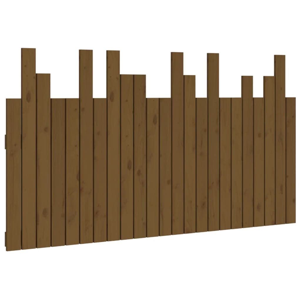 Testiera da Parete Ambra 146,5x3x80cm in Legno Massello di Pino