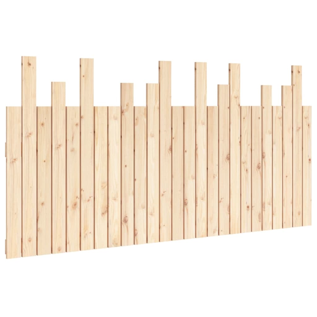 Testiera da Parete 159,5x3x80 cm in Legno Massello di Pino