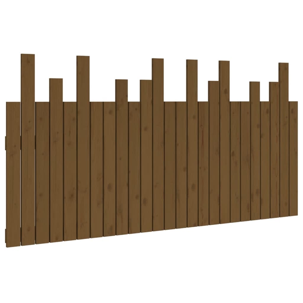 Testiera da Parete Ambra 159,5x3x80cm in Legno Massello di Pino