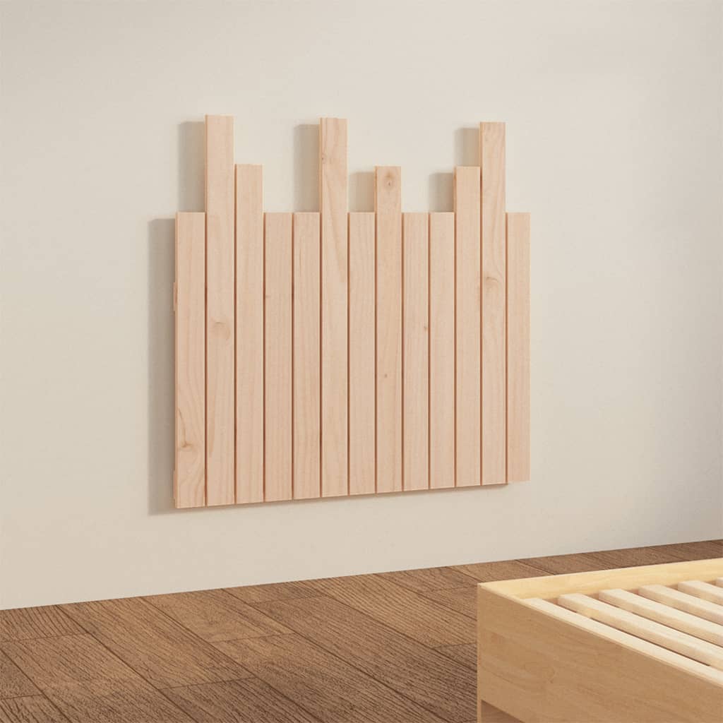 Testiera da Parete 82,5x3x80 cm in Legno Massello di Pino