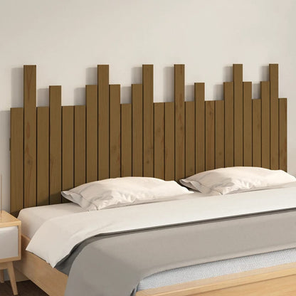 Testiera da Parete Ambra 166x3x80 cm in Legno Massello di Pino