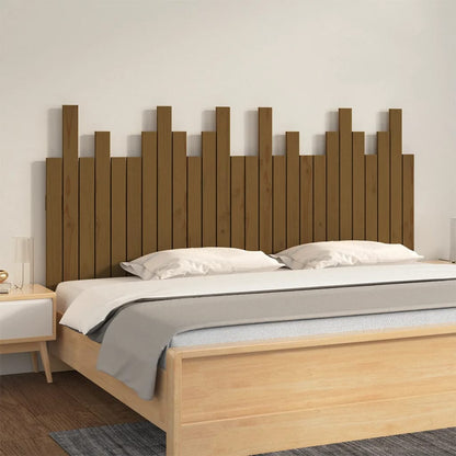 Testiera da Parete Ambra 166x3x80 cm in Legno Massello di Pino