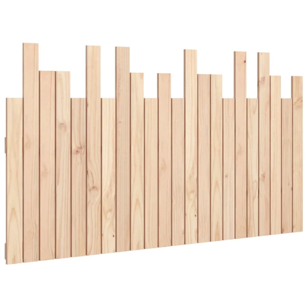 Testiera da Parete 140x3x80 cm in Legno Massello di Pino