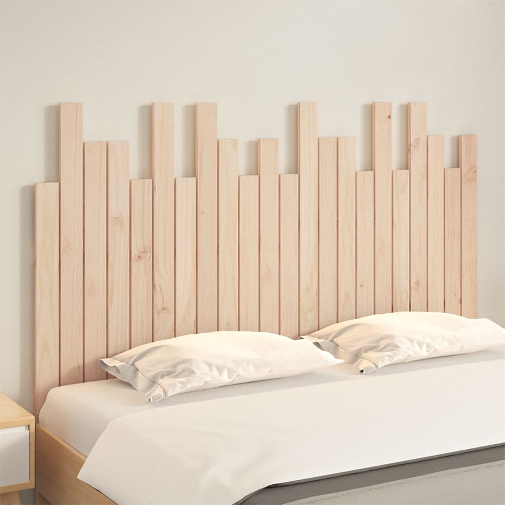 Testiera da Parete 140x3x80 cm in Legno Massello di Pino