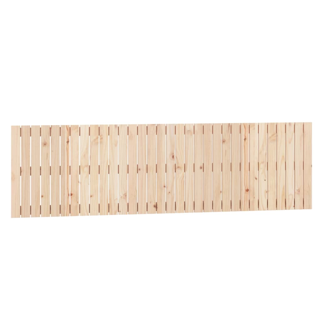 Testiera da Parete 204x3x60 cm in Legno Massello di Pino
