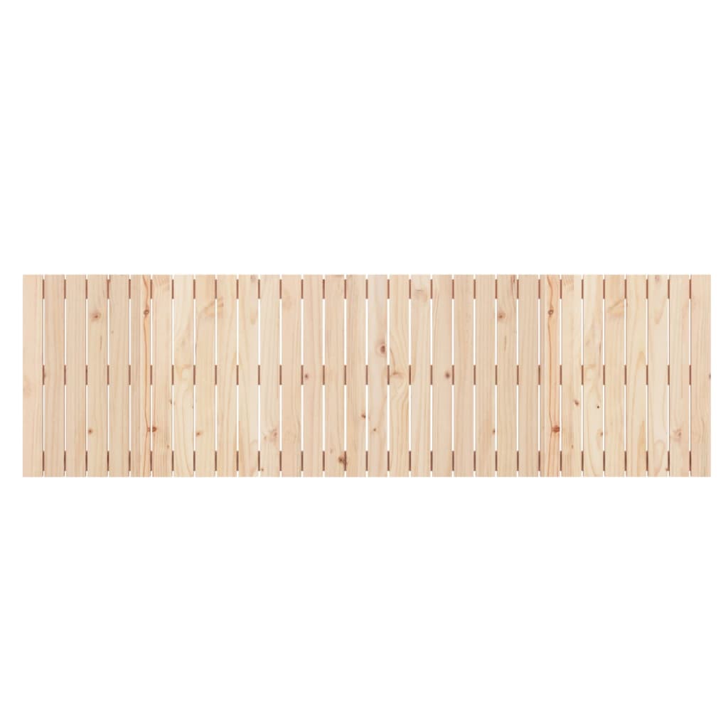 Testiera da Parete 204x3x60 cm in Legno Massello di Pino