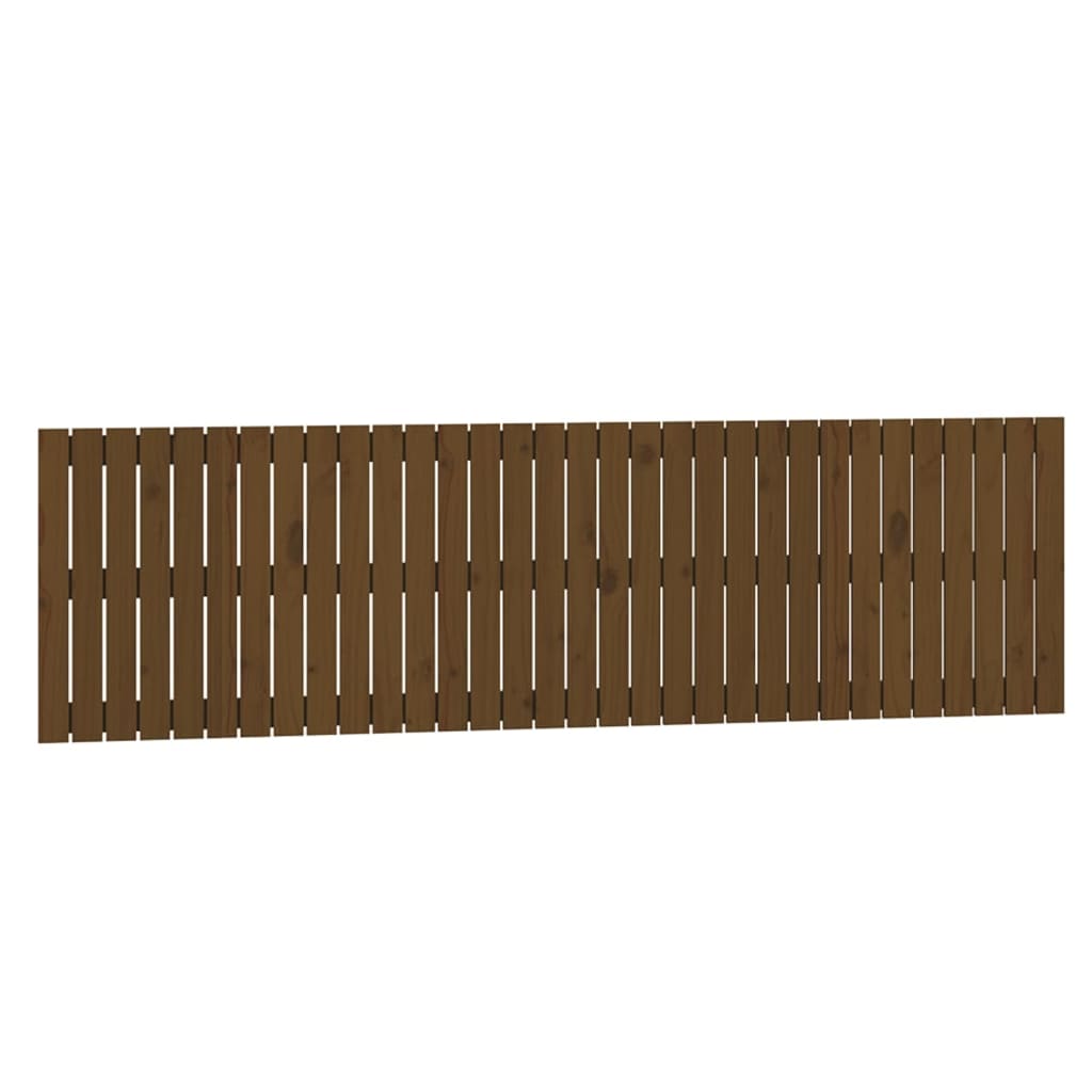 Testiera da Parete Ambra 204x3x60 cm in Legno Massello di Pino