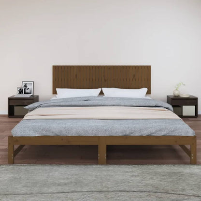 Testiera da Parete Ambra 204x3x60 cm in Legno Massello di Pino