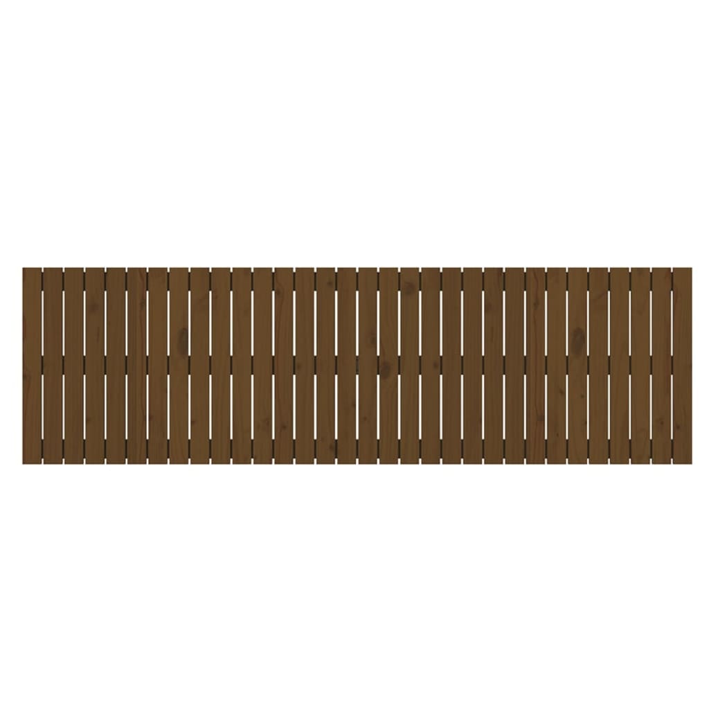 Testiera da Parete Ambra 204x3x60 cm in Legno Massello di Pino