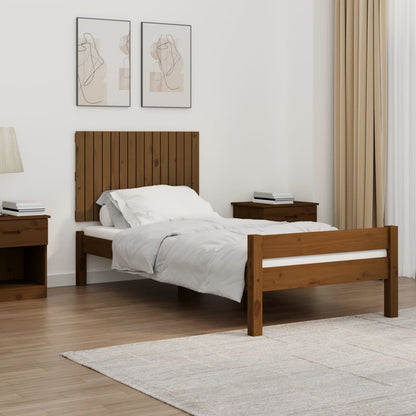 Testiera da Parete Ambra 95,5x3x60 cm in Legno Massello di Pino