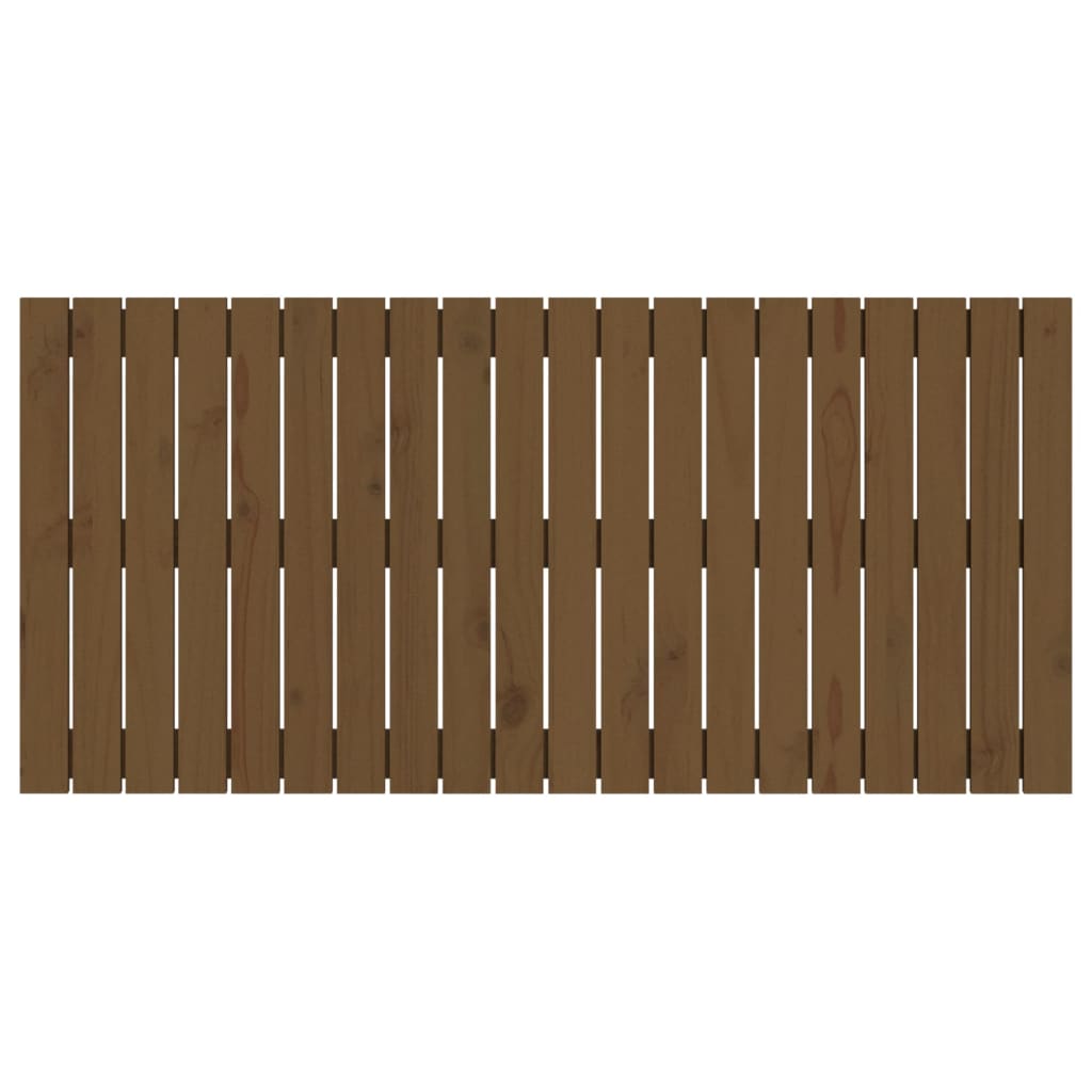 Testiera da Parete Ambra 127,5x3x60cm in Legno Massello di Pino