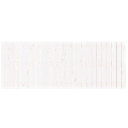 Testiera da Parete Bianca 159,5x3x60 cm Legno Massello di Pino