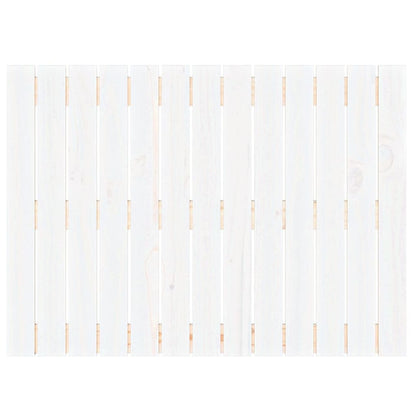 Testiera da Parete Bianca 82,5x3x60cm in Legno Massello di Pino