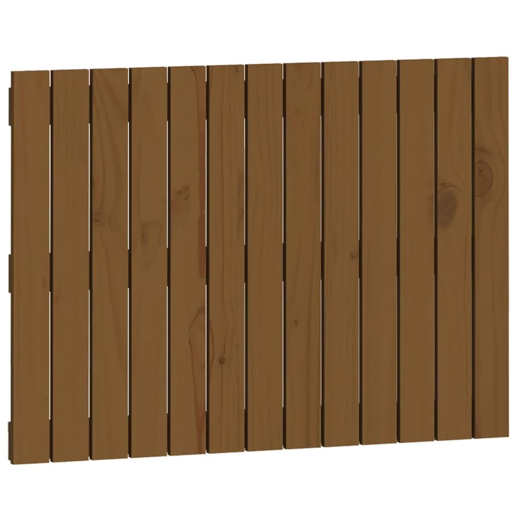 Testiera da Parete Ambra 82,5x3x60 cm in Legno Massello di Pino