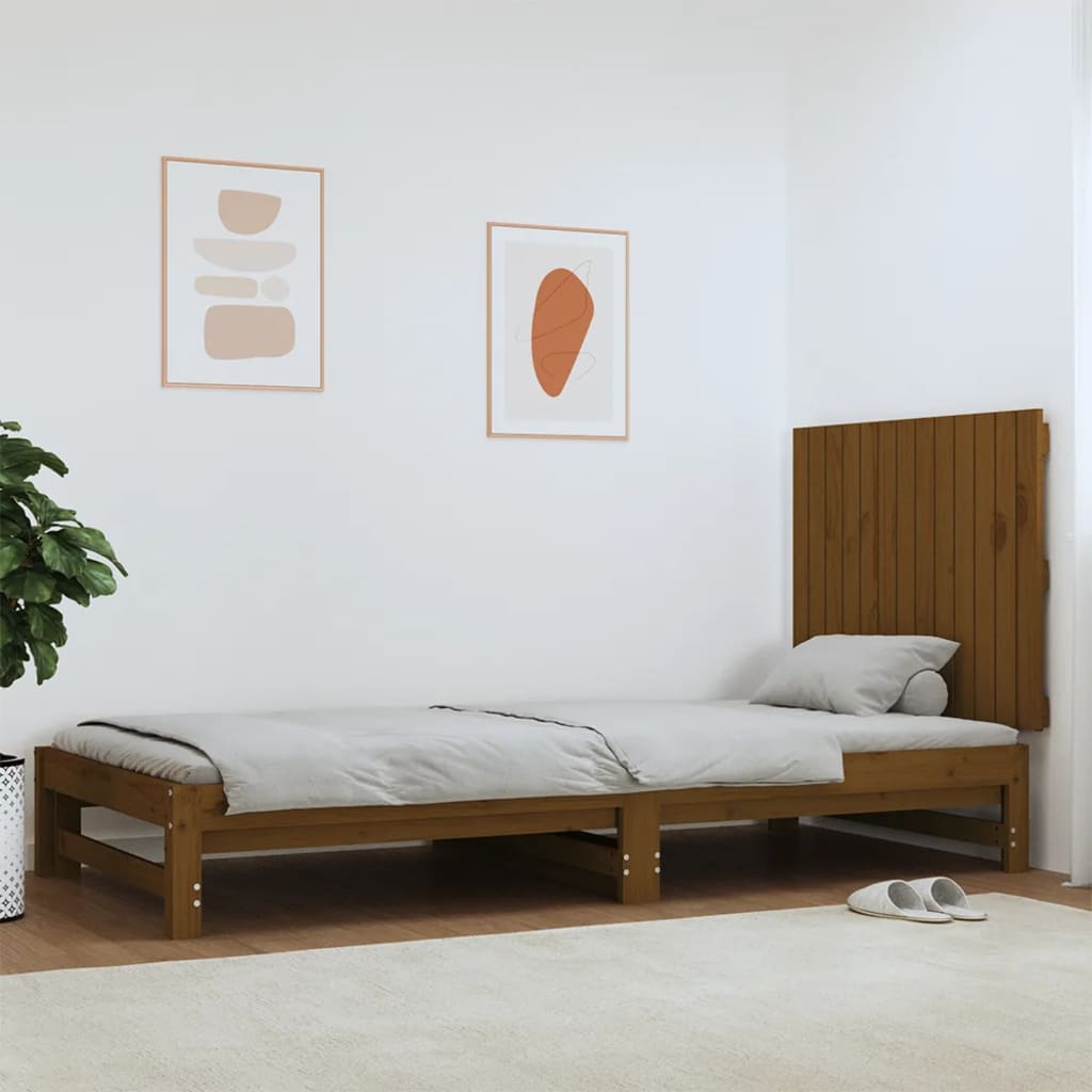 Testiera da Parete Ambra 82,5x3x60 cm in Legno Massello di Pino