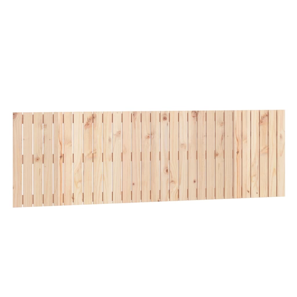 Testiera da Parete 185x3x60 cm in Legno Massello di Pino