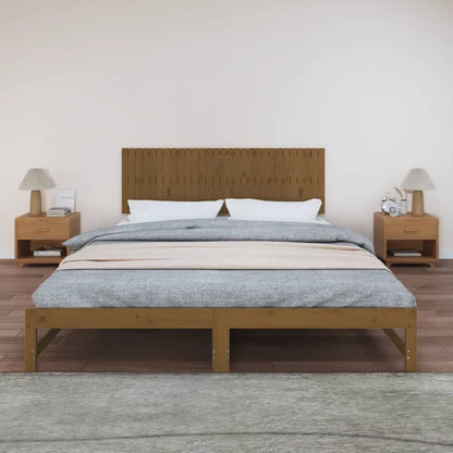 Testiera da Parete Ambra 185x3x60 cm in Legno Massello di Pino