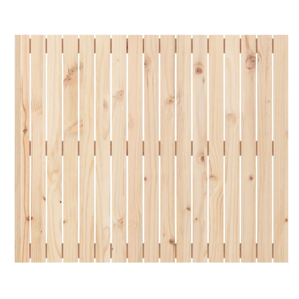 Testiera da Parete 108x3x90 cm in Legno Massello di Pino