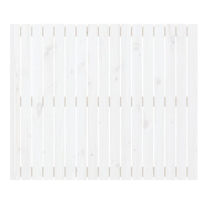 Testiera da Parete Bianca 108x3x90 cm in Legno Massello di Pino